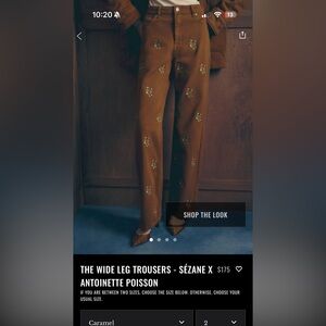 Wide Leg Trousers - Brown